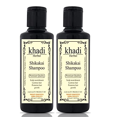 Herbigiri Herbal Shikakai Shampoo For Shining Hair, Anti-Dandruff, Strong And Long Hair Black Color (420Ml)