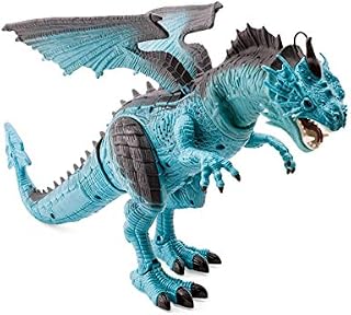 HearthSong Steam-Breathing Dragon - Screeches, Stomps, and Snorts Steam, 16" L x 5"