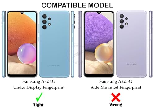 Image of Jkobi Back Case Cover for Samsung Galaxy A32 4G (Camera Protection with Silicone Clear Shockproof Case | Soft and Flexible | Transparent)
