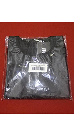 Vestido feminino de couro sintético e manga curta da KUFV, Preto, Large