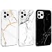 Produktbild SUPWALL Silicone Case for iPhone 12 6.1" Marble Case [3 Stück Hülle] Soft TPU Mobile Phone Case Ultra Thin iPhone 12 Pro Marmor Flexible Protective Case Anti-Scratch Back Cover - Black, White, Gold
