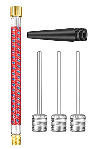 Telvesse 5'li Set Top Şişirme İğnesi Seti Voleybol Basketbol Futbol Bisiklet Pilates Şişirme Seti ART005