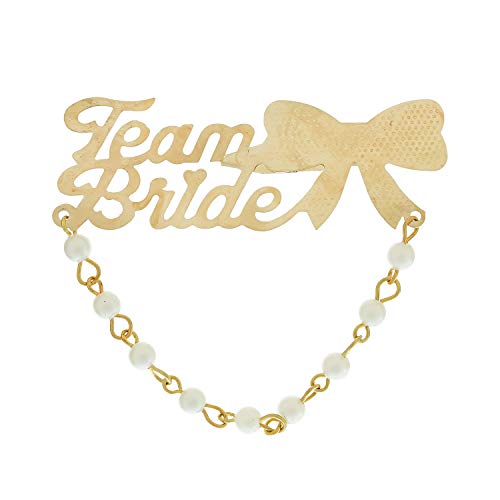 Image of Sanvatsar Team Bride Brooch /Brooch /Brooches Pin Pack for Men & Women Gold Color