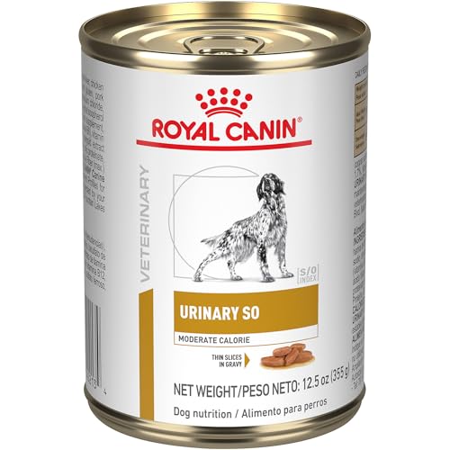 Royal Canin Veterinary Diet Canine Urinary SO Moderate Calorie Adult Thin Slices in Gravy Dog Food, 12.5 oz (Pack of 12)