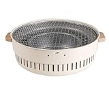 Tragbarer Grill, Eisen-Holzkohlegrill für Outdoor-Camping und Strandparty, kompaktes Design