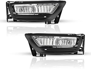 AUTOFREE Fog Lights for 2013 2014 2015 Honda Accord Sedan 4Dr with H8 12V55W Bulbs Fog Lamps Assembly Replacement Included Wiring Kits & Switch-1 Pair (Clear Lens)