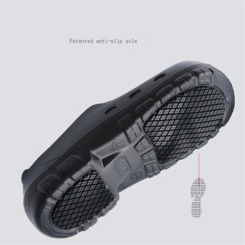 Sapatos De Chef Masculinos Profissionais, Sapatas De Trabalho Impermeáveis Do Tampão Do Dedo Do Aço