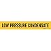 Brady 7175-1HV, 81333 8" Dia. Vinyl Low Pressure Condensate Pipe Marker, 50 Cards