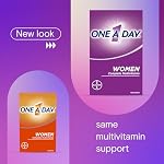 One A Day Women's Multivitamin - Women's Daily Vitamins - Women's Multivitamin With Vitamin A, Vitamin C, Vitamin D, and Zinc for Immune Support, Vitamin E, B12, Biotin, Calcium, Iron, 90 Tablets