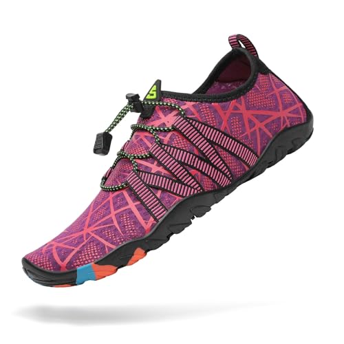 Image of Mishansha Water Shoes for Women Men, Quick-Dry Barefoot Swim Shoes with Drainage Holes, Lightweight Aqua Shoe for Beach Pool River Boating Yoga Walking