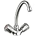 Produktbild Niederdruck Zweigriff Spültischarmatur Wasserhahn Küche Spülbecken Spültisch Armatur Küchenarmaturen Waschtischarmatur Waschbeckenarmatur Einhebelmischer Chrom