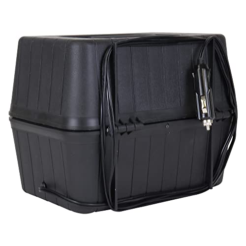 Koolatron 12V Heating Lunch Box Stove, 1.6 Qt (1.5 L) Black 6 ft (1.8m) Power Cord Heats to 300F (149C) Built-In Cord Storage Classic Construction Worker Lunchbox for Car SUV Pickup Truck by Koolatron - Image 3