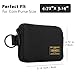 HSYAMY Small Zipper Coin Purse, 2 Pack Slim Nylon Change Wallet Pouch with Clip and Keychain, Travel ID Card Holder Pocket, Mini Weatherproof Fabric Small Tech Pouch For Men & Women, Black