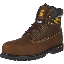 Cat Holton St S3 - Botas cortas para hombre, color Marrón (Dark Brown), talla 43 EU