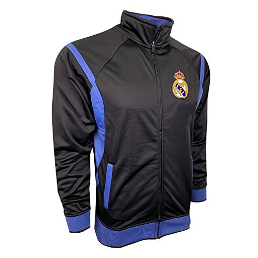 Icon Sports Compatible to Real Madrid Jacket, Soccer Track Jacket (XX-Small (Youth Large 10-12 years))