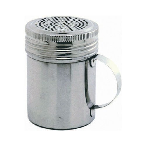 Stainless Steel Screw Top Shaker/Dredger - Sugar Shaker Dredger, Cake Topper, Sugar Duster, Genware Kitchen Powder Shaker