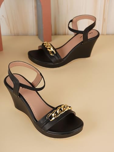 Image of IKAGI Comfortable High Heel Wedges Sandals For Women
