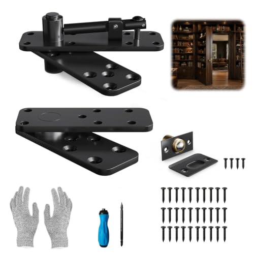 Easelife Hidden Door Pivot Hinge for Secret Door, Bookcase, Bookshelf Doors