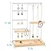 Jewelry Organizer Stand, Jewelry Holder, Lengnoy 4 Tier Earring Holder with 48 Holes and 6 Hooks Necklace Organizer Wood Box for Necklace Bracelet Earring Ring, White