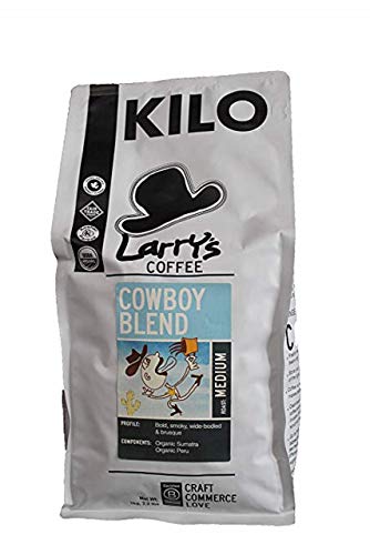 Larry's Beans, Coffee Cowhole Beanoy Blend Kilo Whole Bean Organic, 35.2 Ounce