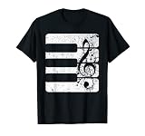 Clavier De Piano Clé De Sol Pianiste Musicien Musique Piano T-Shirt