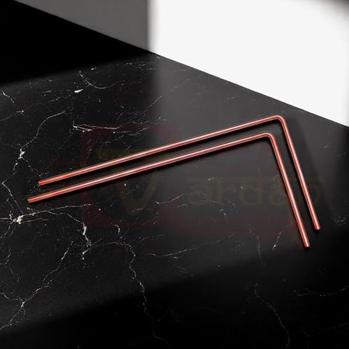 Image of Copper Dowsing Rods Pair | Diameter-5MM | Length-27cm Approx | Height-12cm Approx |Aura Energy Checker | Feng Shui | Reiki |Diving Rod | Only 2 Rod |