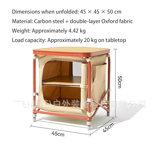 Boîte de rangement pliable orange citrouille taille M portable et compacte