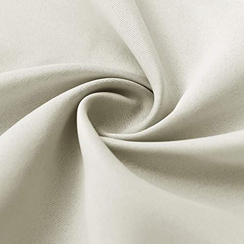Image of RYB HOME Blackout Divider Curtains for Living Room, Noise Reducing Privcay Vertical Blinds Drapes with Anti-Rust Grommet Top for Kids Room /Office Space, W120 x L96 inches, Light Beige, 1 Panel