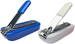 Nail Clippers, Catch All Nail Clipper, Fold Out Nail File, Magnetic Bottom, Ergonomic, Catch Clippings Inside Tap Out, Clip, Catch, Tap, Comfort Grip
