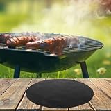 BESTONZON Okrągła mata do grillowania i pieczenia, 2 sztuki, odporna na wysokie temperatury, powłoka zapobiegająca przywieraniu