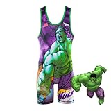 The Incredible Hulk Rage Wrestling Singlet, Adult Large (151-180lbs)