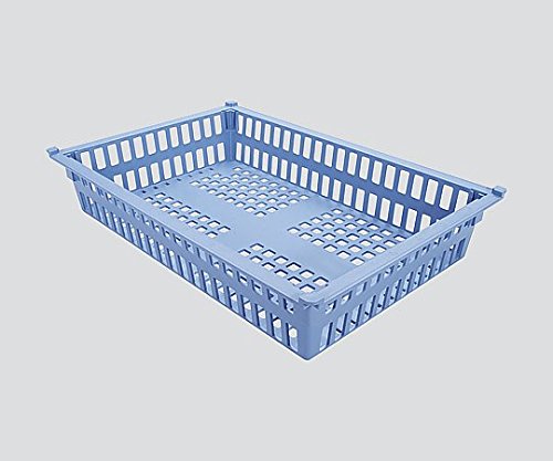 サカセ バスケット モジュールシリーズ 64-10タイプ 深さ10cm 帯電防止 ブルー PB64-10 BU