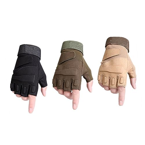 LIOOBO Fashion Gloves Half Finger Half Finger Cycling Gloves Breathable Comfortable Shockproof Sweat Slip Size l