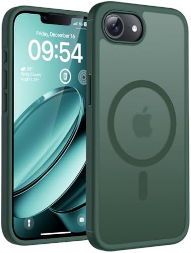 TOCOL for iPhone 17e Case, Compatible with MagSafe, Alpine Green
