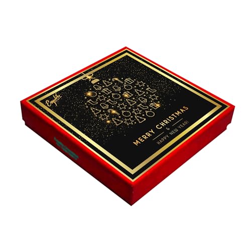 Image of Expelite Personalized Merry Christmas and Happy New Year Chocolate Gift for Wife -25 Pc Merry Christmas and Happy New Year Chocolate Gift for Girlfriend Wife