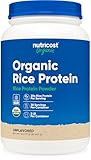 Nutricost Organic Rice Protein Powder (2 LB) - Gluten-Free, Non-GMO (from Brown Rice)