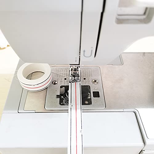 YICBOR Diagonal Seam Tapes Sewing Basting Tape Placed on The Front Plate of Your Sewing Machine for Sewing Straight Diagonal Seams Instruction Tool (2)