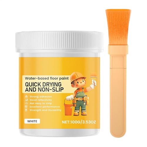 Byeaon Vernice per pavimenti per garage, rivestimento per pavimenti in cemento, resina epossidica ad asciugatura rapida, kit epossidico facile da usare, rivestimento barriera contro l'umidità, 6,4 x