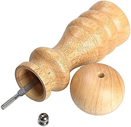 Pepper Grinder Mill Manual Pepper Grinder Classical Wooden Oak Pepper Spice Salt Corn Mill Grinder Multi-Purpose Kitchen Tool Salt Grinder Fits in Home,Kitchen,Barbecue (Color : 8 Inch) (4 Inch)
