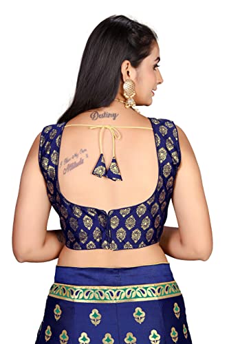 Image of LAHER Girl's Casual Wear Heavy Banarsi Jacquard Soft Silk Bridal Semi-Stitched Lehanga Choli With Dupatta Set.