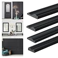 YEFANXI Flexible Chair Rail Panel Molding Finish Trim ?10FT*0.9IN Peel and Stick Black Self-Adhesive DIY Wall Molding Trim for Frame,Home Decoration & Wall Protection