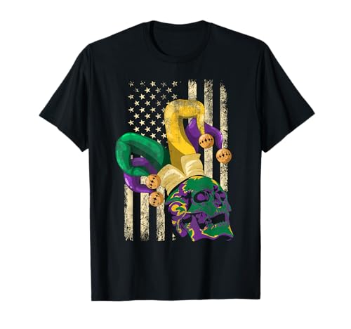 Cranio Cappello Da Giullare Burlone USA Martedì Grasso Maglietta