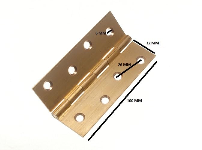 Charnières de 10,2 cm en laiton massif extrudé à haute résistance mécanique