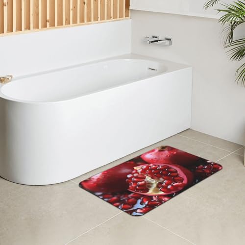 Tapis de bain en pierre de diatomée premium motif grenade