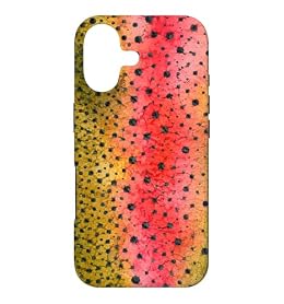 Rainbow Trout Fishing Watercolor Outdoor Aesthetic Case for iPhone 17