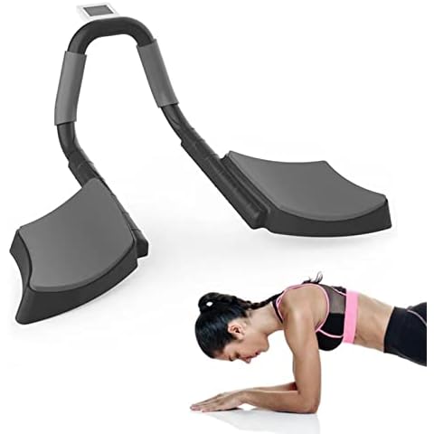 LOVEXIN Plank Trainer Portable Plank Board Core Trainer with LCD Display Timer Thickened Elbow Pads, Abdominal for Fitness Exercise Workout Body Building,Black Cover