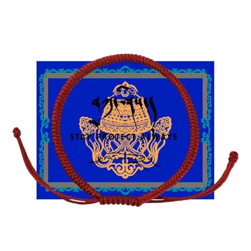 Authentic Tibetan Monks Handmade Protection Bracelet with a Talisman, Buddhism Sacred Rope