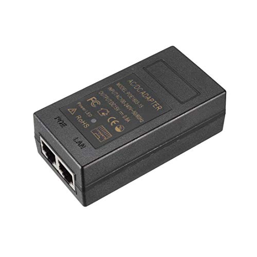 XYWHPGV 15v 0.8a Poe Power Supply Injector Power Over Ethernet Adapter for IP Camera Wireless IP Point(a475c c124d 01aa2 ff9d4 4