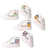 Zapatillas de bebé Personalizadas Equipo de fútbol | Deportivas de Tela | Personalizada con Nombre | Regalos para bebés (Sistema Tallas Calzado EU, Bebé, Edad (Rango), Mediano, 3 Meses, 6 Meses)