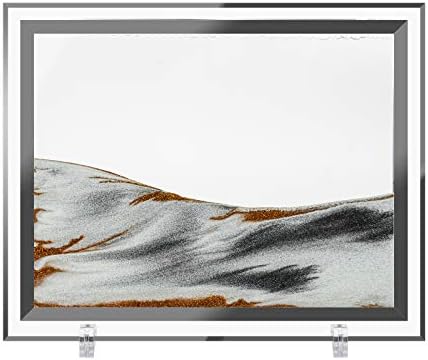 Coitak Moving Sand Art Picture, Dynamic Sand Picture, Golden Desktop Sand Art for Home Decor and Office Large Size (12x10inch)
